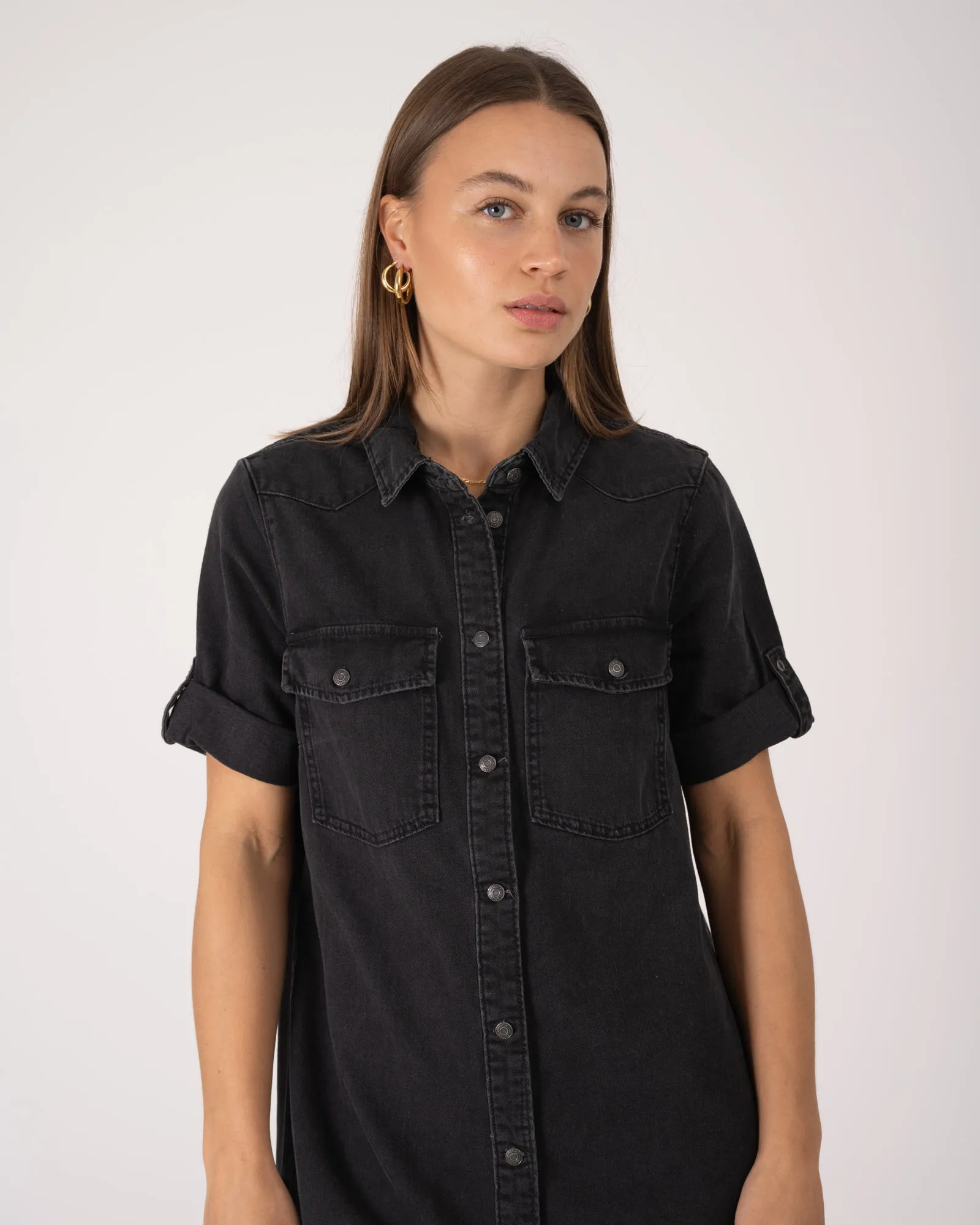 New Signe Denim Dress Black
