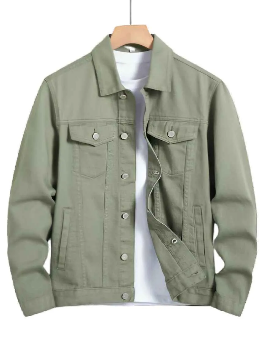 Olive Green Denim Jacket -Unisex