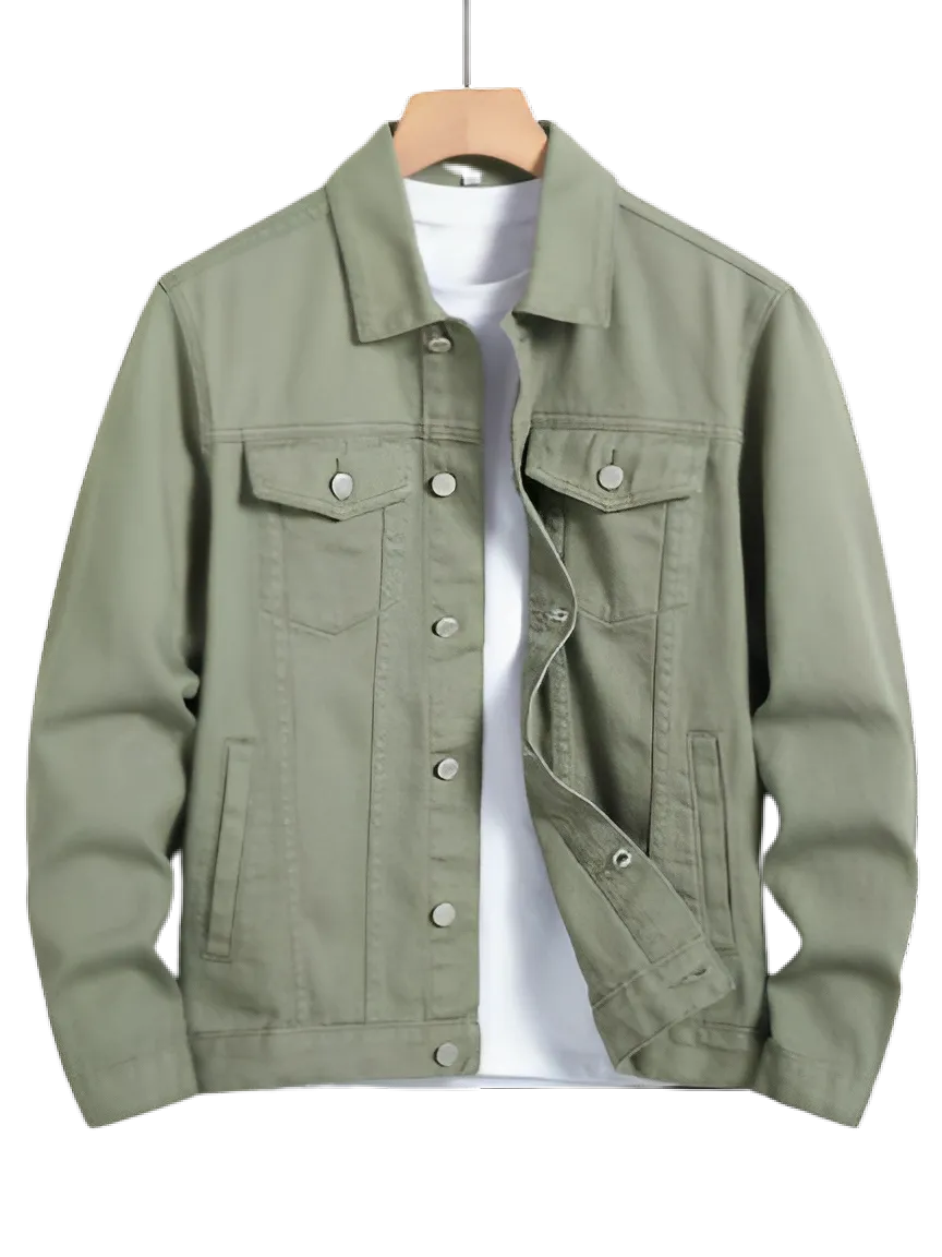 Pack Of 2 Black & Olive Green Denim Jacket -Unisex