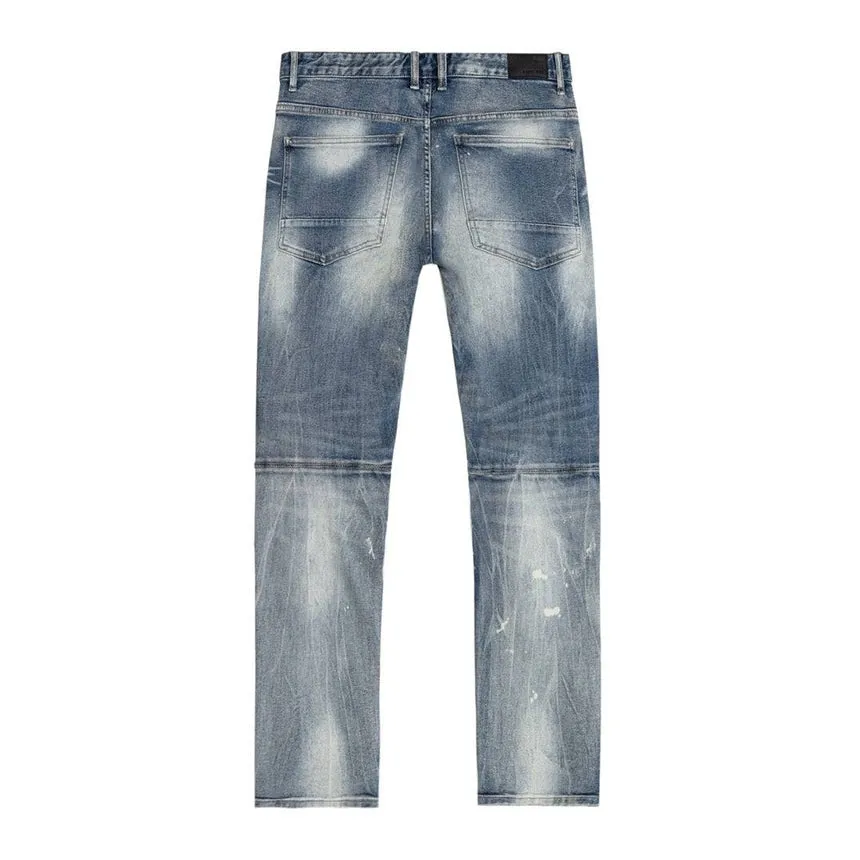 Rip & Repair Engineered Jean - Port Blue