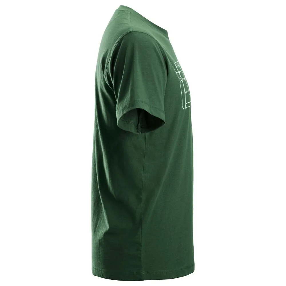 Snickers&#x20;2522&#x20;AllroundWork,&#x20;T-Shirt&#x20;With&#x20;Artwork&#x20;Print,&#x20;2-pack&#x20;-&#x20;Forest&#x20;Green&#x2F;Navy