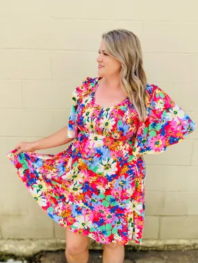 Spring Vibes Floral Dress