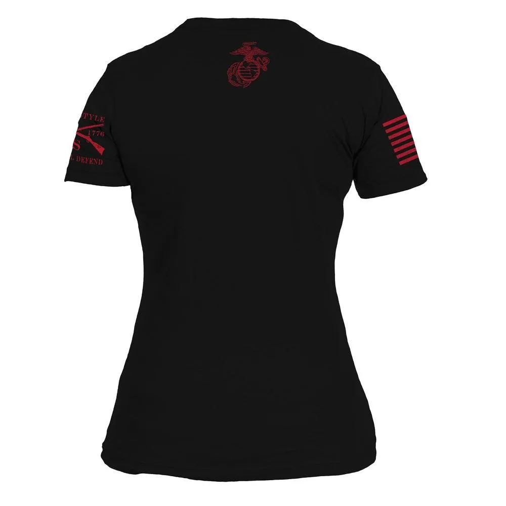 USMC - Women's Est. 1775 T-Shirt - Black