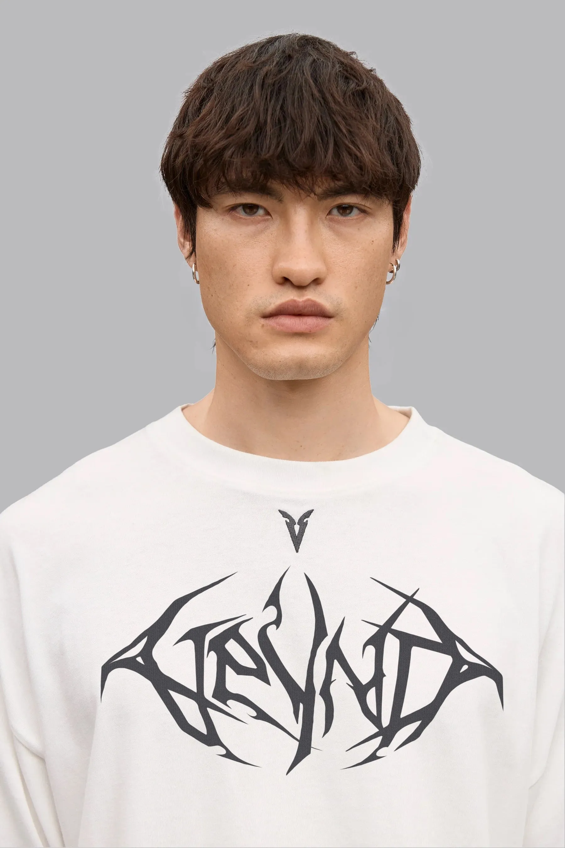 V_LYFE220 GRAPHIC LONG SLEEVE T-SHIRT - Optic White