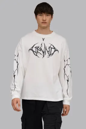 V_LYFE220 GRAPHIC LONG SLEEVE T-SHIRT - Optic White