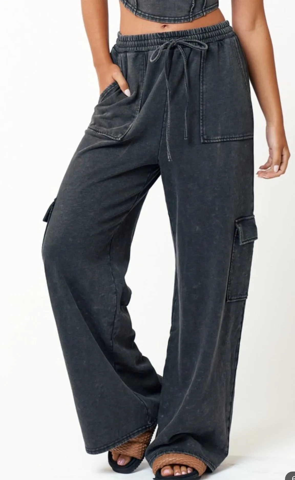 Wide Leg Cargo Bottoms